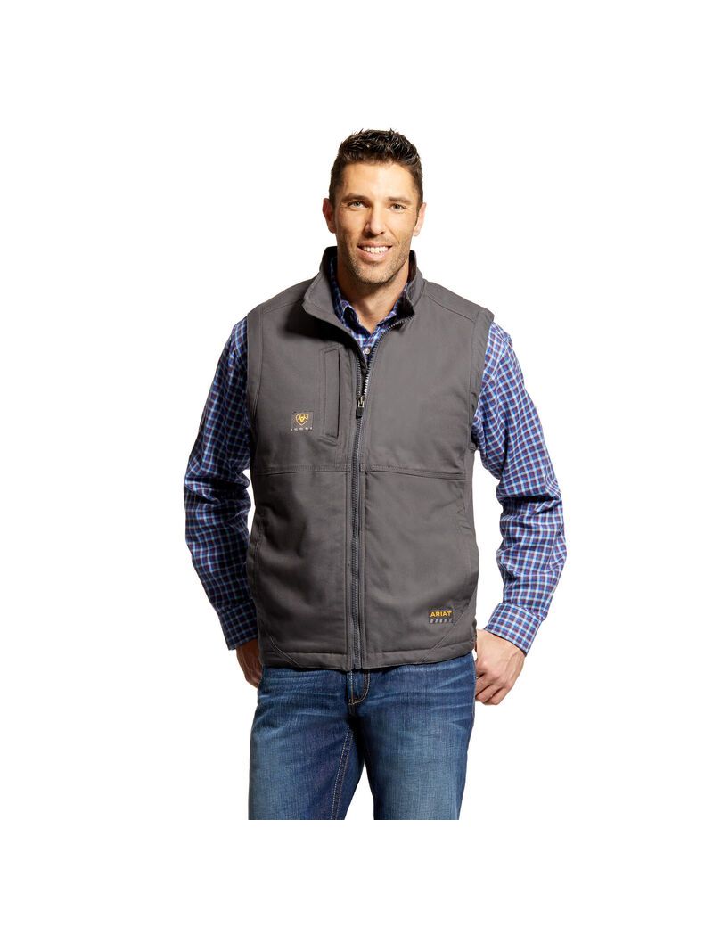 Gilet Ariat Rebar DuraCanvas Grise | PVB-9438551