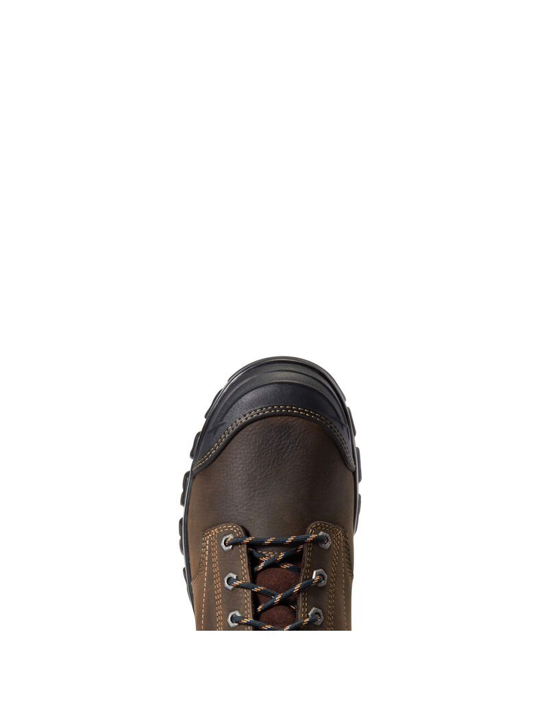 Bottes Imperméables Ariat Treadfast 6' Travail Marron Foncé | LFL-6156664