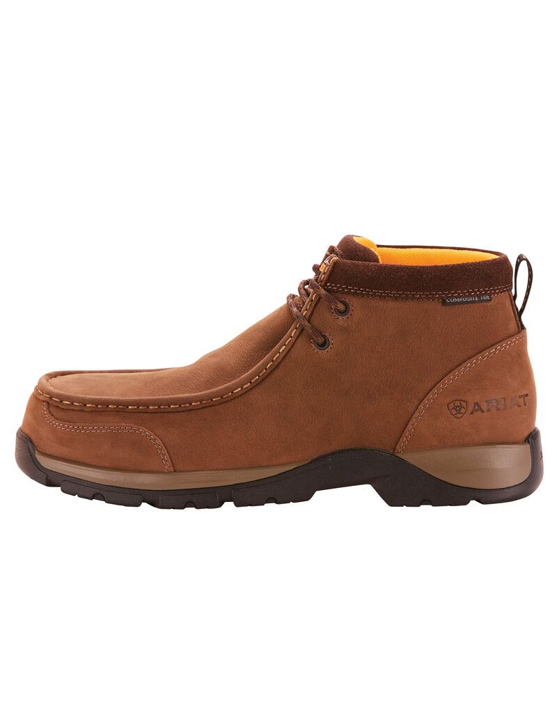 Bottes de Travail Ariat Edge LTE Moc Composite Embout Marron Foncé | QVC-1637224