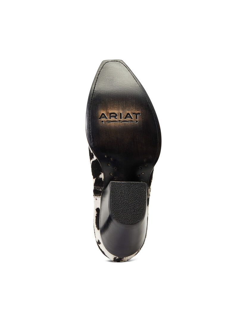 Bottines Ariat Dixon Haircalf Western Noir Blanche | ASZ-3311991