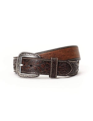 Ceintures Ariat 1.5' Ostrich Tooled Marron | ELA-1682681