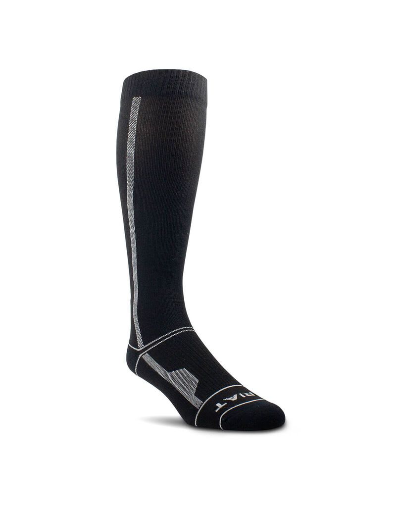 Chaussettes Ariat Over the Calf Performance Compression Noir | WXK-8751444