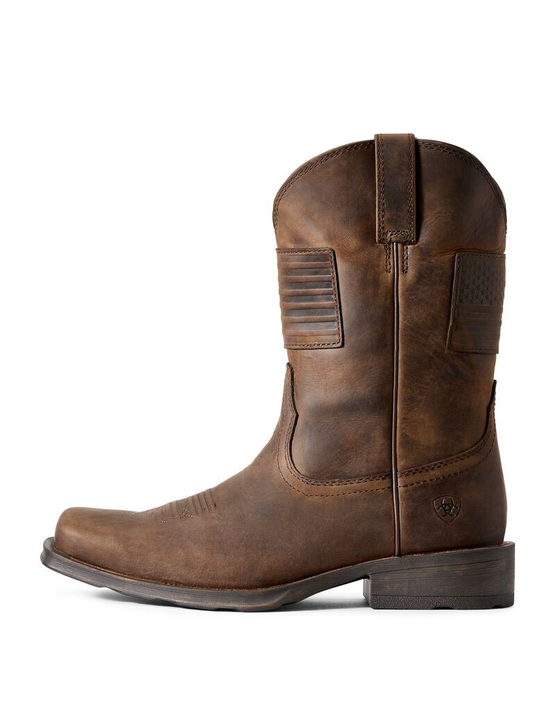 Bottes Western Ariat Rambler Patriot Marron | ULQ-9811734