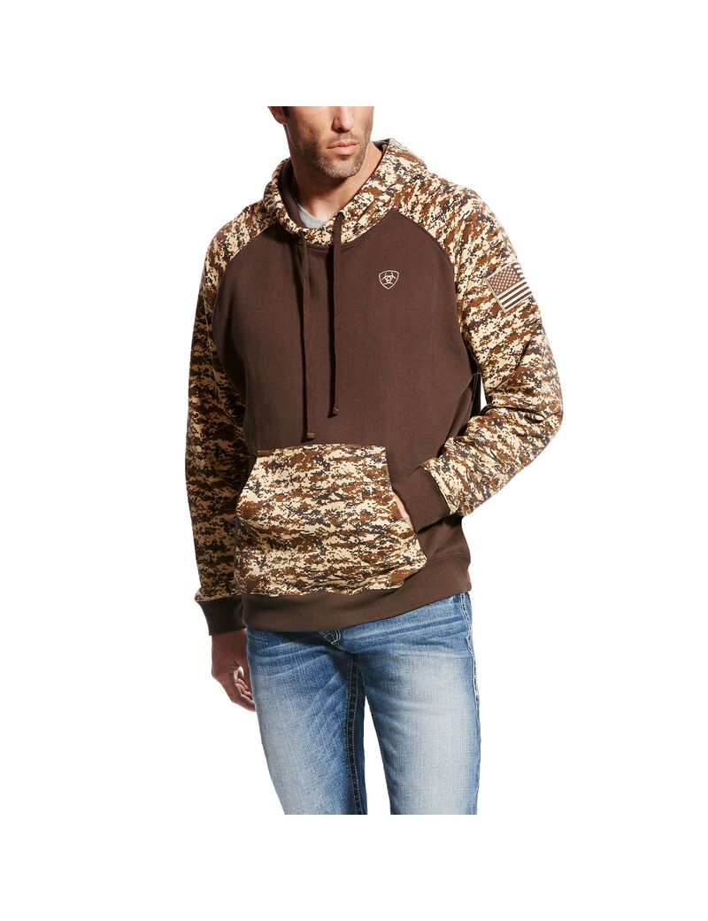 Sweat à Capuche Ariat Patriot Camouflage | KFR-5785481