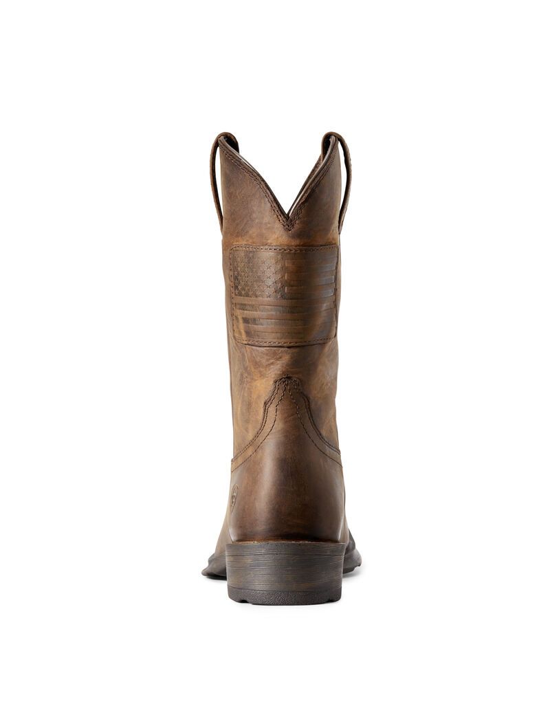 Bottes Western Ariat Rambler Patriot Marron | ULQ-9811734