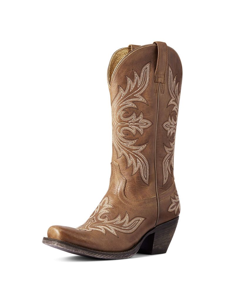 Bottes Western Ariat Circuit Rosewood Beige Marron | CNW-1184029