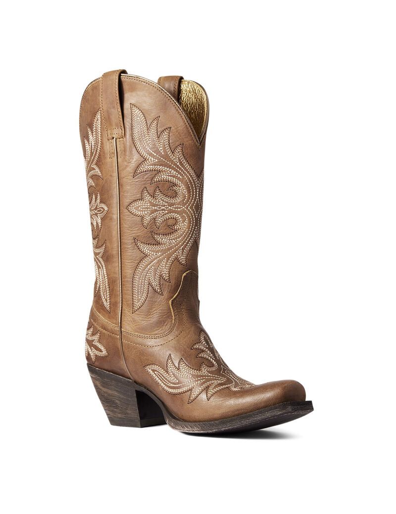 Bottes Western Ariat Circuit Rosewood Beige Marron | CNW-1184029