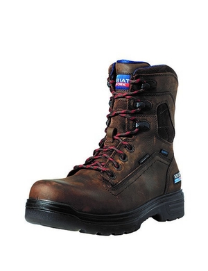 Bottes de Travail Ariat Turbo 8' USA Assembled Imperméables Carbon Embout Marron | MZS-2891574