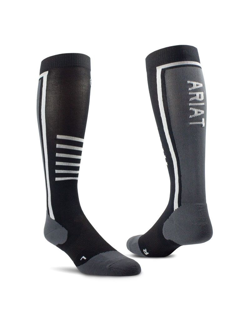 Chaussettes Ariat Slimline Performances Noir | BNT-1695300