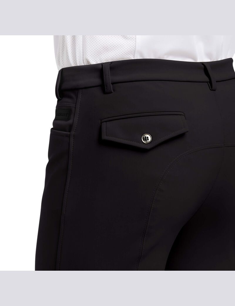 Pantalon Ariat Speranza Knee Patch Breech Noir | SAZ-3581778