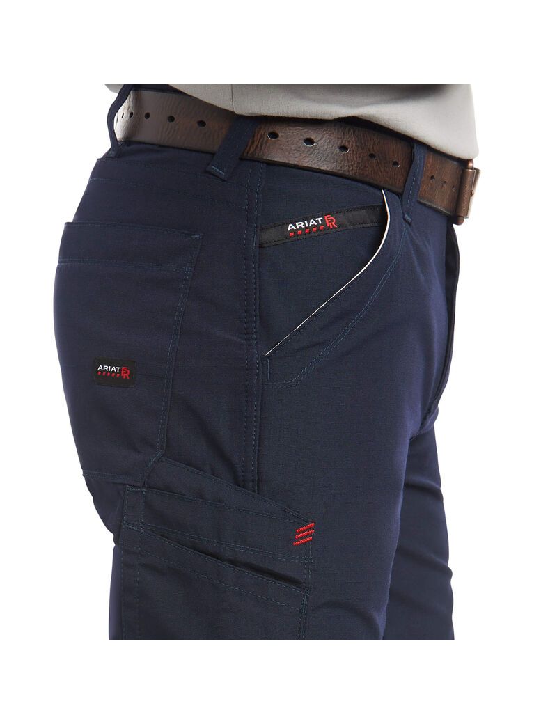 Pantalon Ariat FR M4 Relaxed DuraLight Ripstop Boot Cut Bleu Marine | HEM-5571257