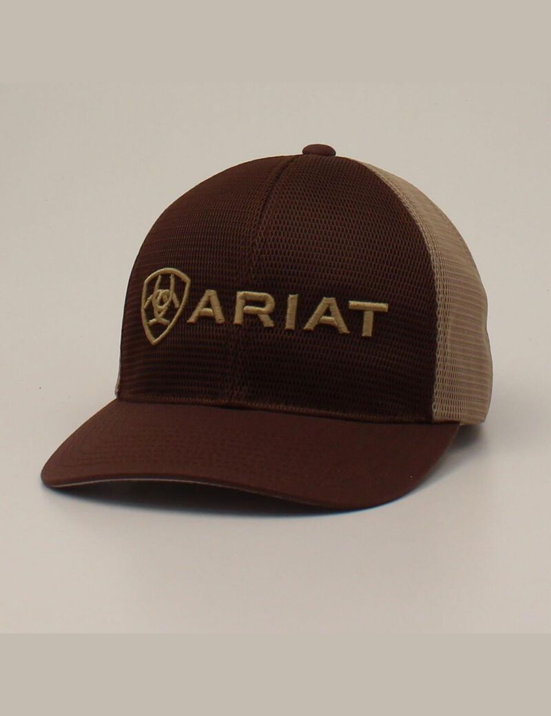 Casquettes Ariat Large embossed lgoo mash Marron | QIP-9212861