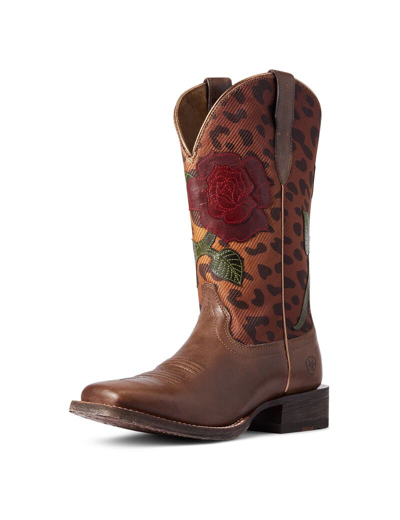 Bottes Western Ariat Circuit Rosa Multicolore | ZOC-3414732