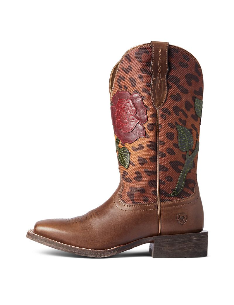 Bottes Western Ariat Circuit Rosa Multicolore | ZOC-3414732