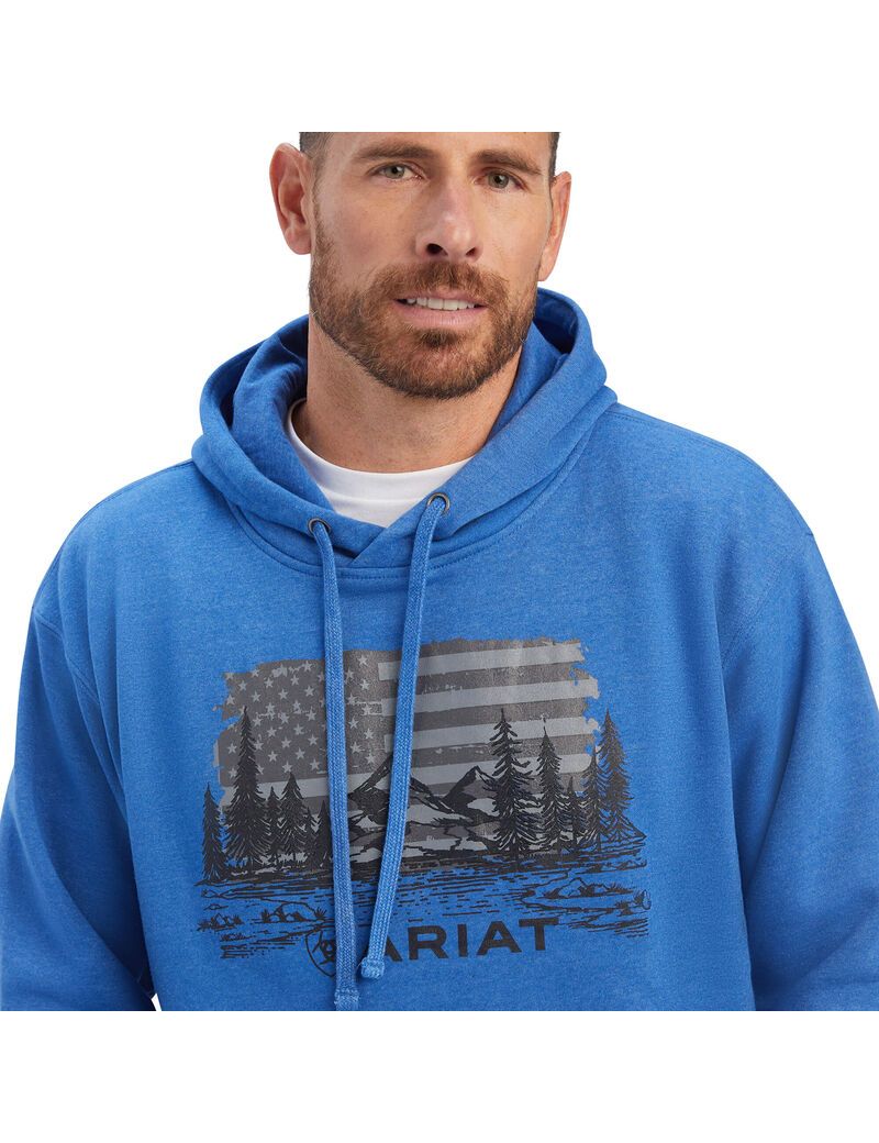 Sweats Ariat Land of the Free Bleu | GSA-3924428