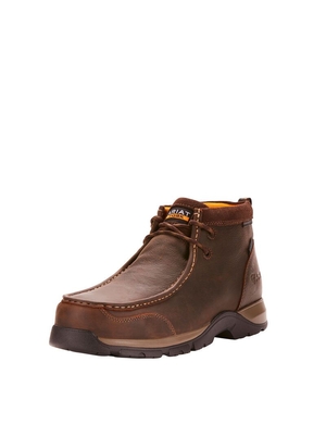 Bottes Imperméables Ariat Edge LTE Moc Composite Embout Travail Marron Foncé | CRA-7414154