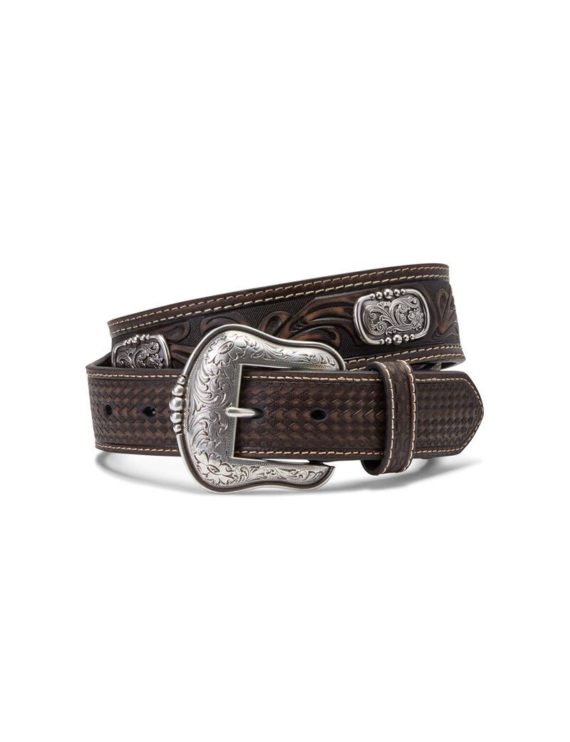 Ceintures Ariat Filigree Concho Marron | FLS-2490855