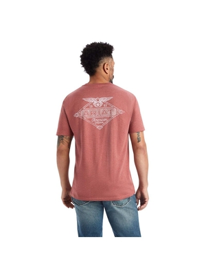 T Shirts Ariat Travail Eagle Rouge | FMD-1364869