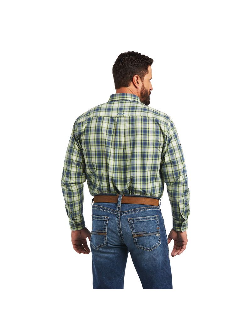 Chemises De Costume Ariat Pro Series Team Maxton Classiche Fit Vert | BBJ-9567337