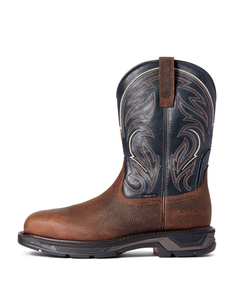 Bottes de Travail Ariat WorkHog XT Cottonwood Carbon Embout Marron | KZY-4886314