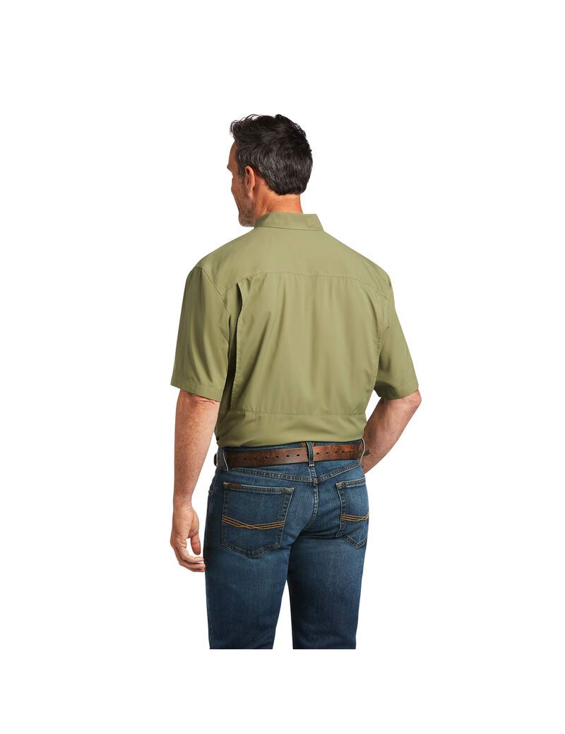 Chemises De Costume Ariat VentTEK Outbound Classiche Fit Vert Foncé | WPC-3715045