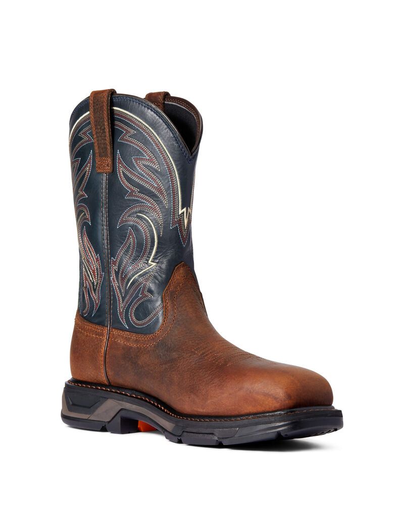 Bottes de Travail Ariat WorkHog XT Cottonwood Carbon Embout Marron | KZY-4886314