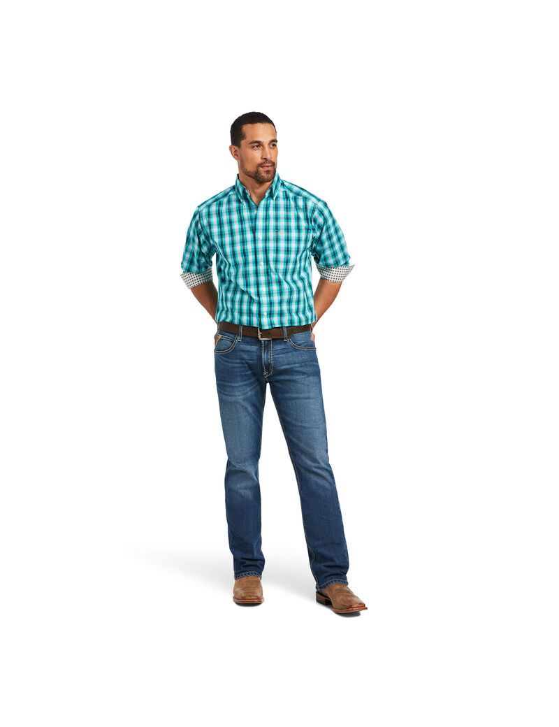 Chemises De Costume Ariat Wrinkle Free Hank Classiche Fit Multicolore | GJO-1052070