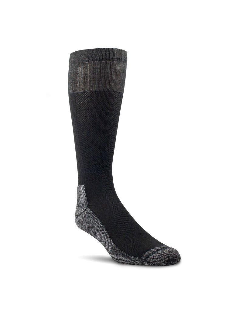 Chaussettes Ariat VentTEK Over the Calf Western Boot 2PCS Noir | ORT-2574745