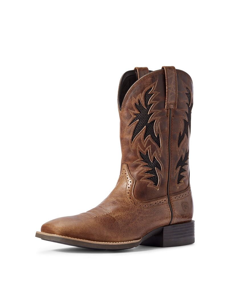 Bottes Western Ariat Sport Cool Venttek Marron Foncé | NQO-2751943