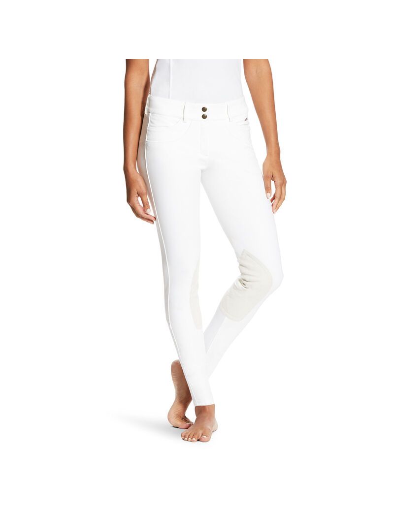 Pantalon Ariat Olympia SMU Knee Patch Breech Blanche | NWK-4402370