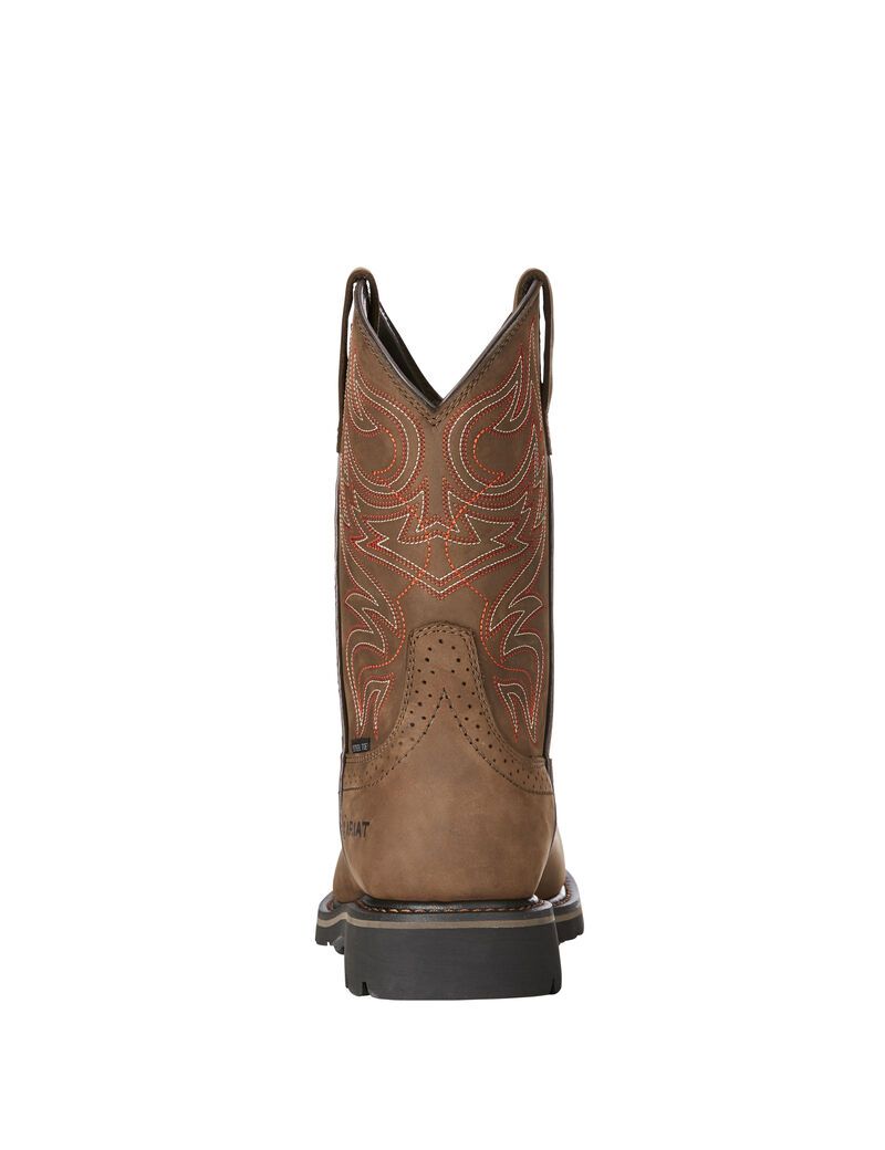 Bottes Imperméables Ariat Sierra Delta Steel Embout Travail Marron | VNP-2386448