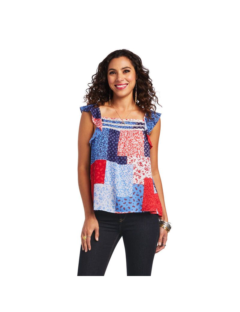 Hauts Ariat Blue Note Tank Multicolore | PWQ-1452067