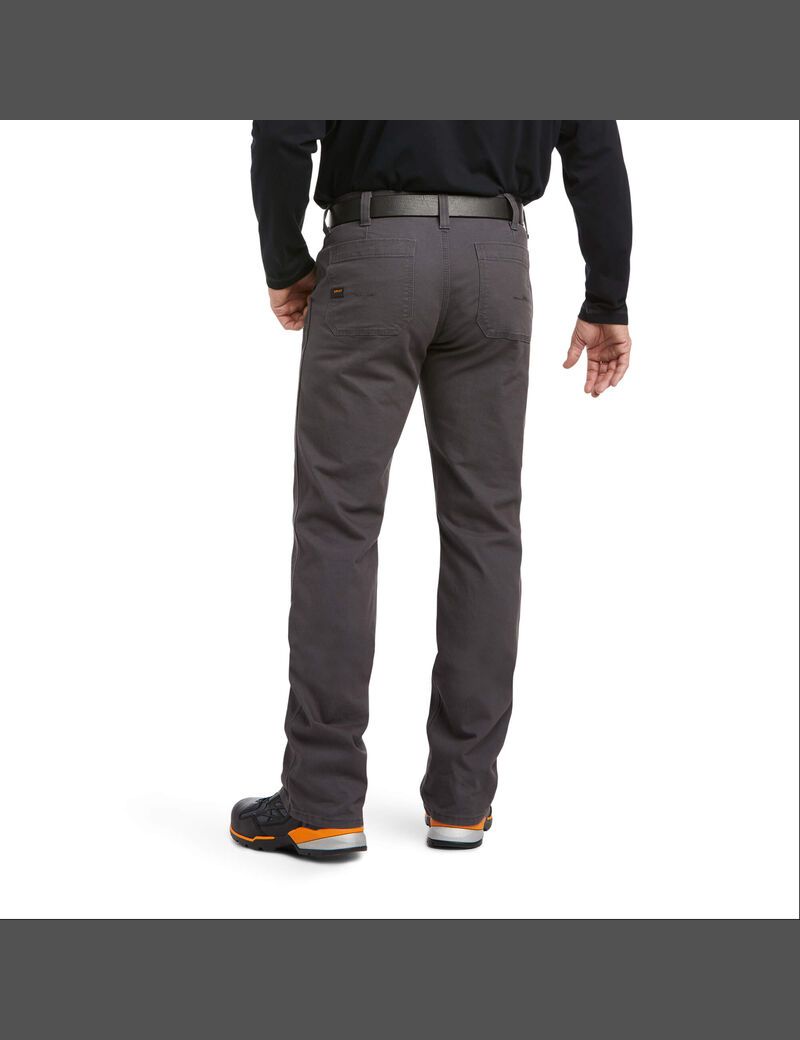 Vêtements De Travail Ariat Rebar M7 Slim DuraStretch Made Tough Double Front Droit Pants Grise | NFJ-3889125