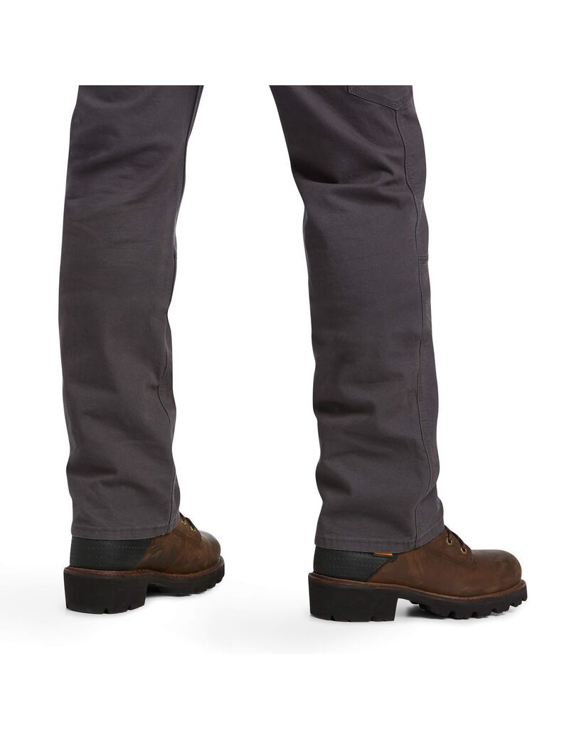 Vêtements De Travail Ariat Rebar M7 Slim DuraStretch Made Tough Double Front Droit Pants Grise | NFJ-3889125