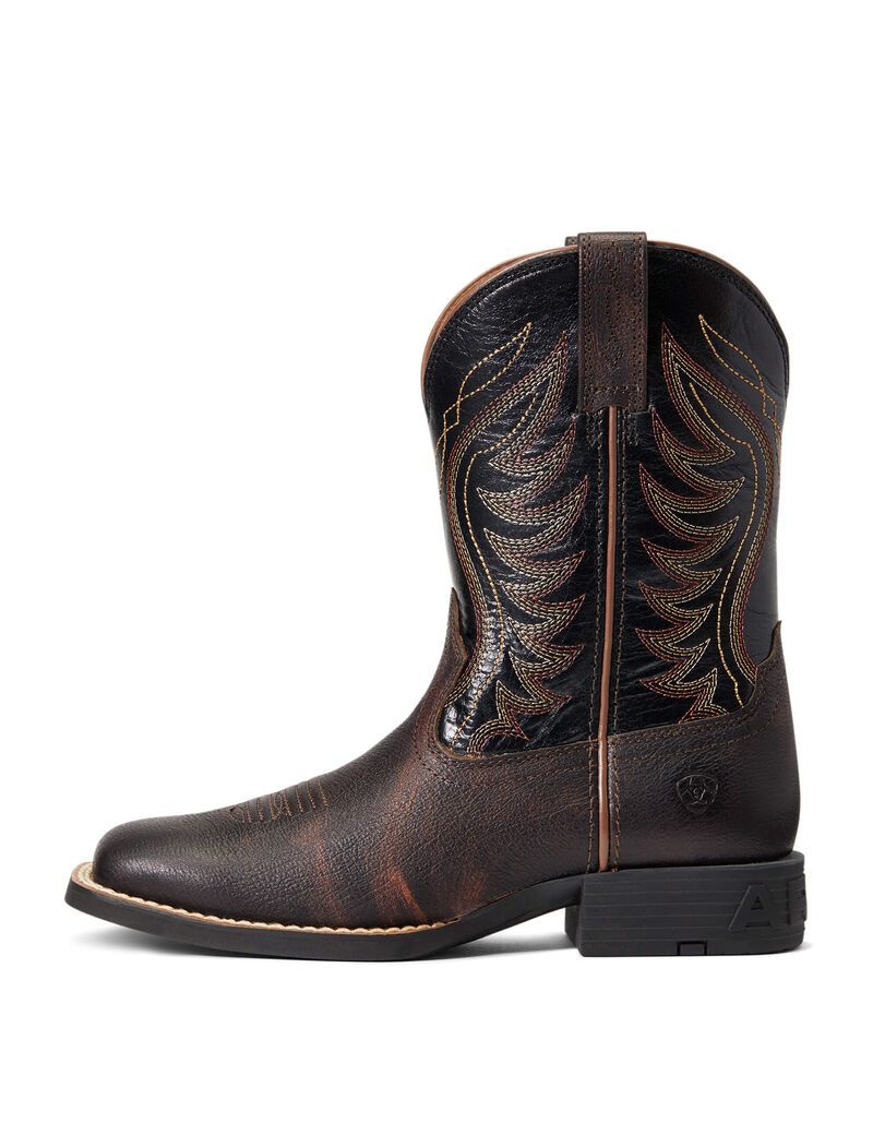 Bottes Western Ariat Amos Rouge Marron | OML-4689226