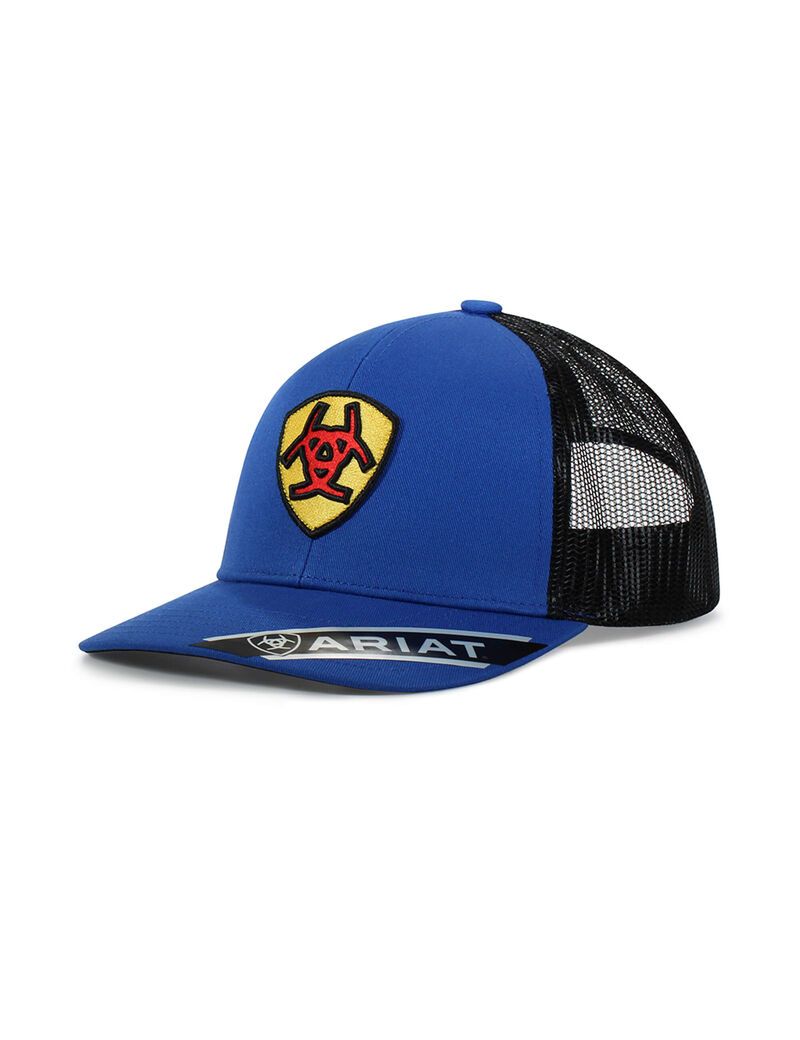 Casquettes Ariat Shield patch Bleu | IOV-8482365